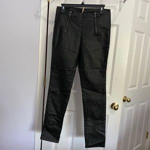 Mind code: Black Faux Leather Jeggings